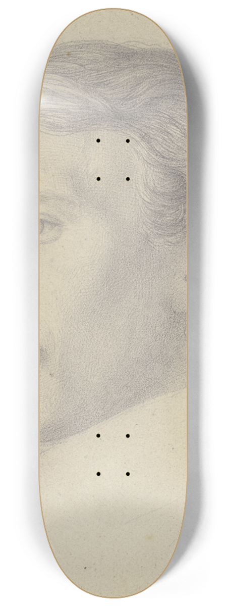 Nikolaus Hoff - Bildnis des baltischen Malers August Pezold 8.25 inch art skate deck