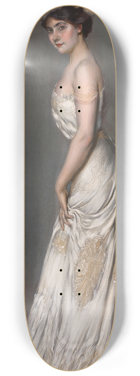 Antonio de La Gandara - Portrait de madame Ren Prjelan 8.25 inch art skate deck