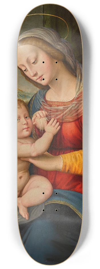 Antonio del Ceraiuolo - The Madonna And Child With The Infant Saint John The Baptist 8.25 inch art skate deck