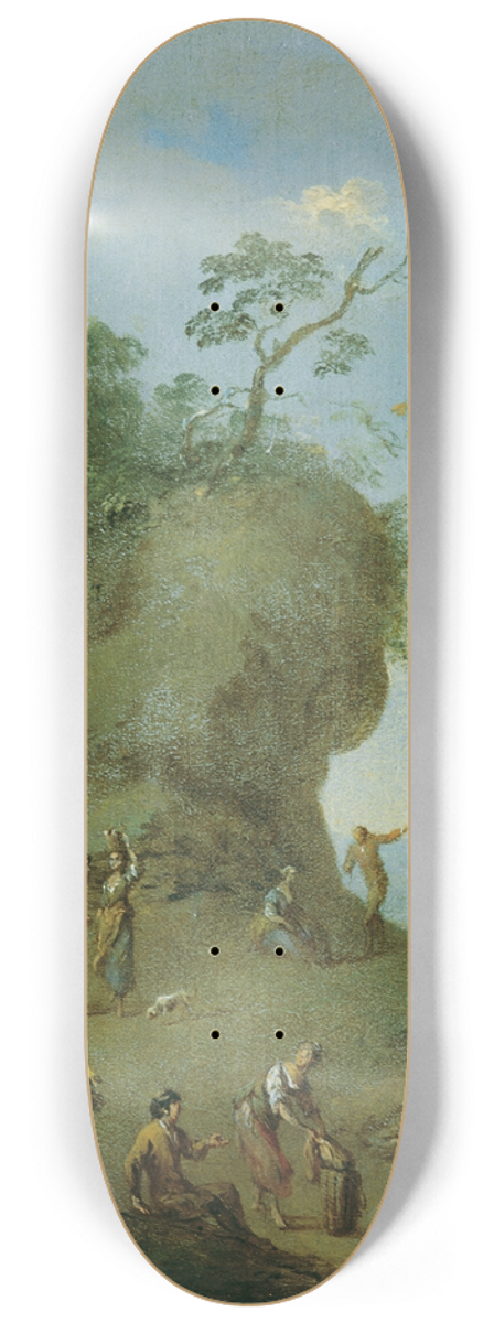 Norbert Joseph Carl Grund - Htte auf einer Waldhhe 8.25 inch art skate deck