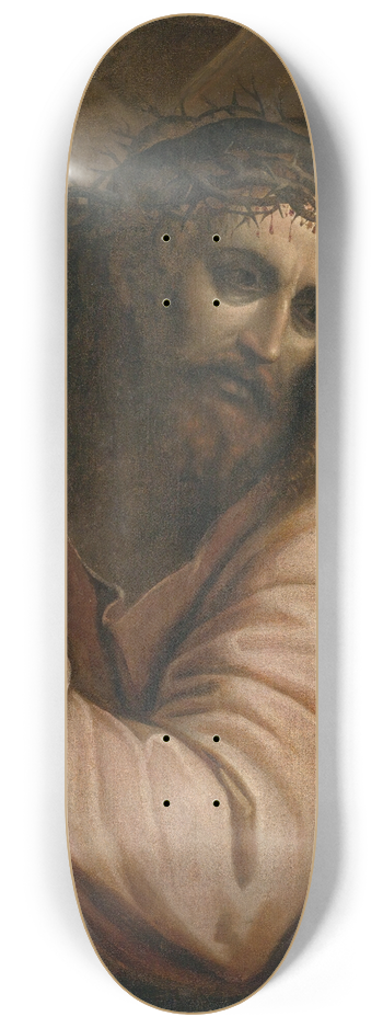 North Italian School - Christ Carrying The Cross 8.25 inch art skate deck