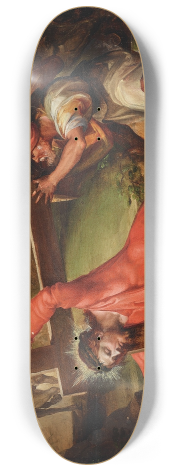 Nosadella (Giovanni Francesco Bezzi) - Christ Carrying the Cross 8.25 inch art skate deck