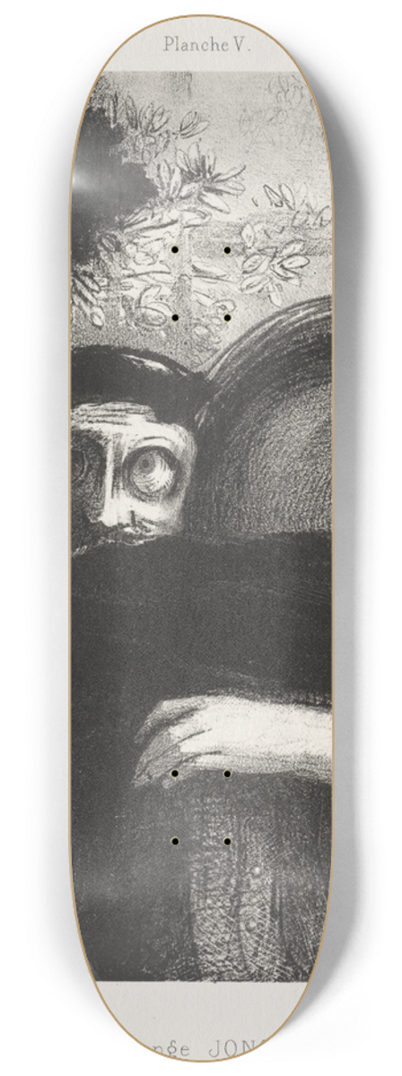 Odilon Redon - A Strange Juggler 8.25 inch art skate deck