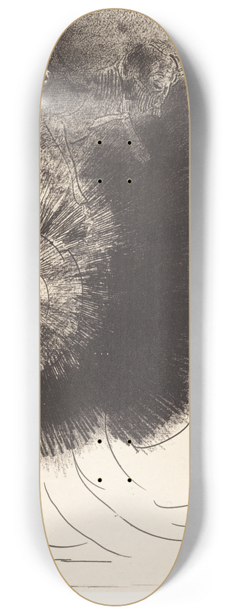 Odilon Redon - Et il tombe du ciel une grande etoile ardente (And there fell a great star from heaven burning as it were a lamp) 8.25 inch art skate deck
