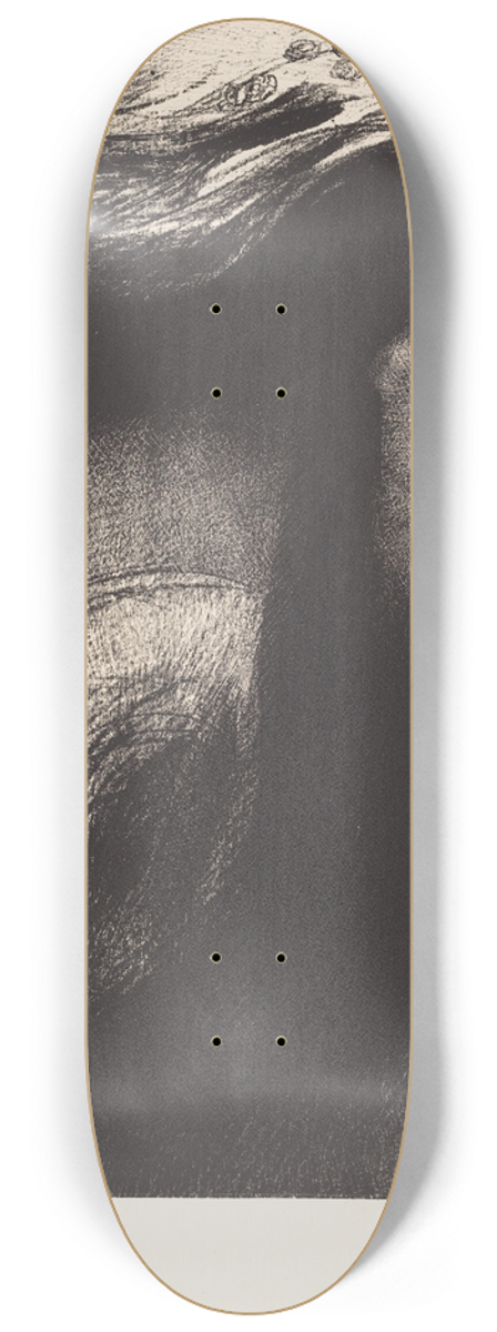Odilon Redon - La Mort  Mon ironie depasse toutes les autres! (Death  My iron surpasses all others!) 8.25 inch art skate deck
