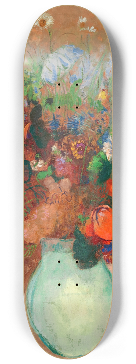 Odilon Redon - Le pavot noir 8.25 inch art skate deck