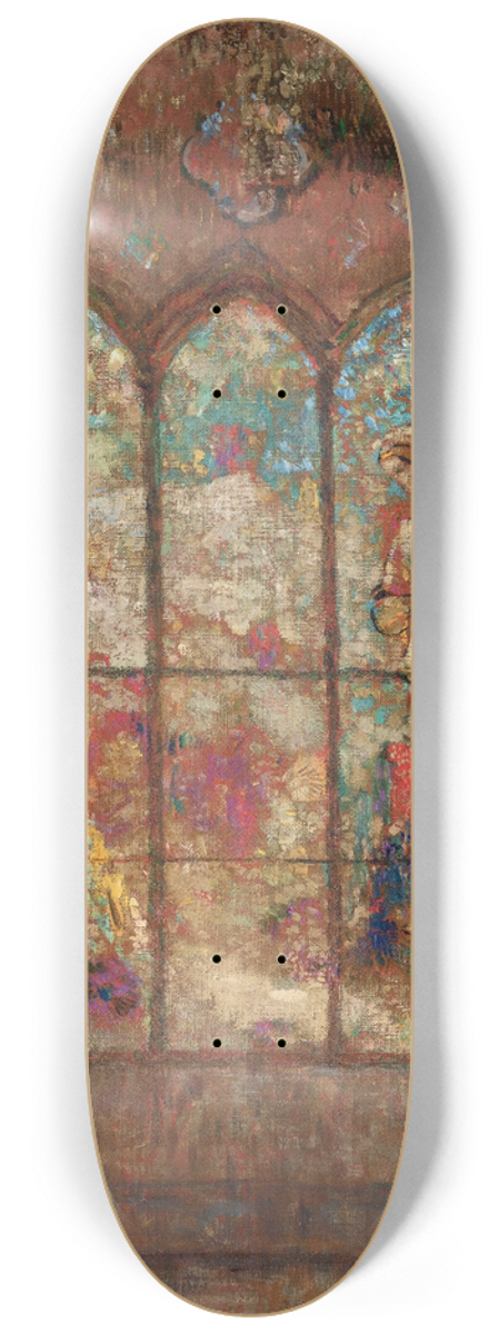Odilon Redon - Le Vitrail 8.25 inch art skate deck