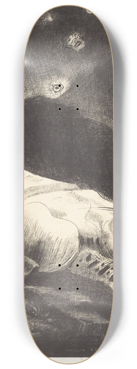 Odilon Redon - Quand seveillait la Vie au Fon de la matiere obscure (When life was awakening in the depths of obscure matter 8.25 inch art skate deck
