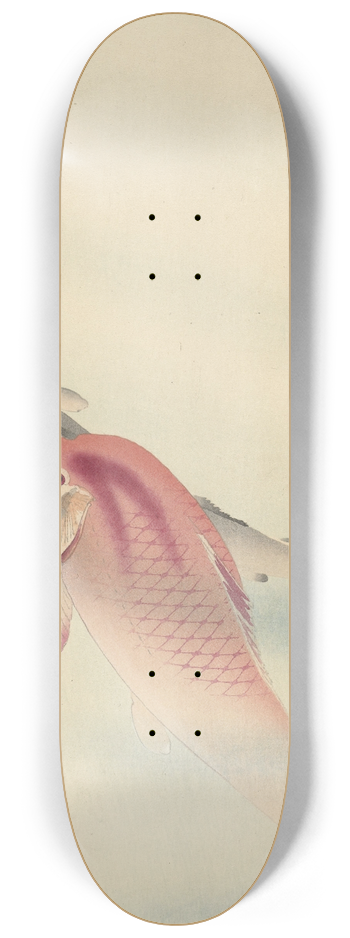 Ohara Koson - Two carp 8.25 inch art skate deck