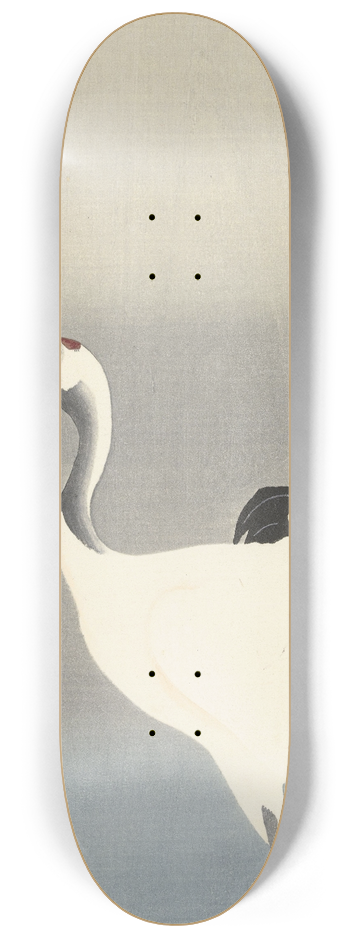 Ohara Koson - Two cranes 8.25 inch art skate deck