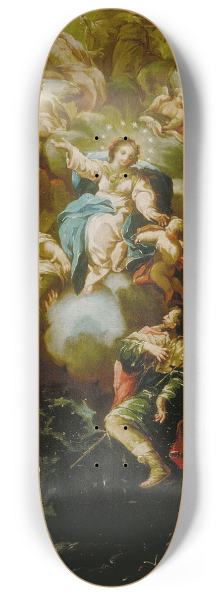 Antonio Gonzlez Velzquez - Saint James Vision of the Virgin of the Pillar 8.25 inch art skate deck