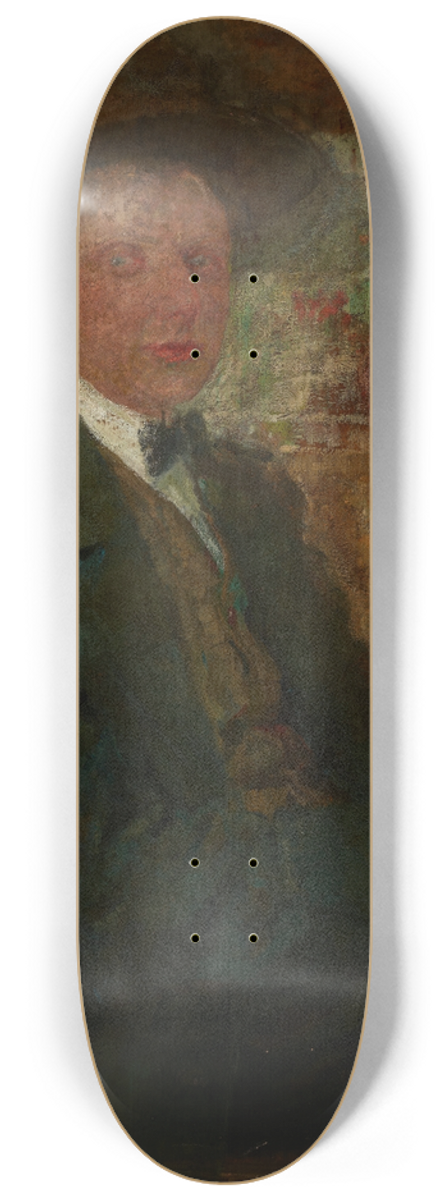 Olga Boznanska - Portrait of a Man in a Hat 8.25 inch art skate deck