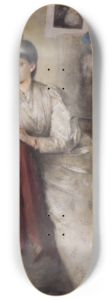 Olga Boznanska - Portrait of Zofia Federowicz 8.25 inch art skate deck