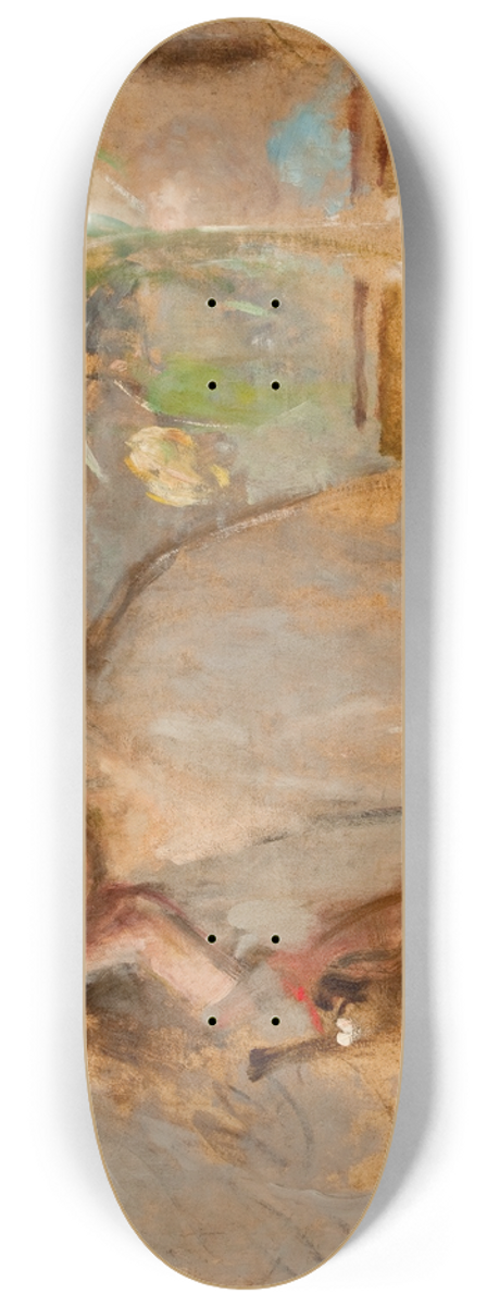 Olga Boznanska - Portrait Sketch of a Young Girl 8.25 inch art skate deck