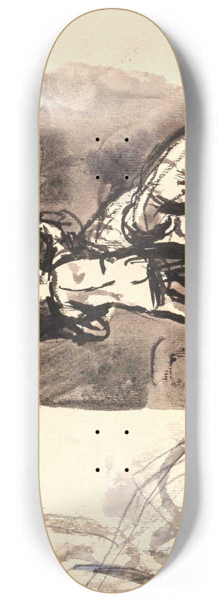 Oluf Hartmann - Studie til Ddalus og Ikarus 8.25 inch art skate deck