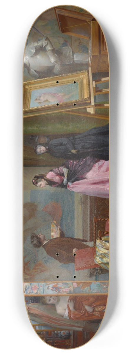 Oreste Cortazzo - La sance interrompue 8.25 inch art skate deck