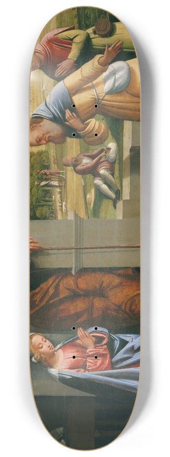 Ortolano - The Adoration of the Shepherds 8.25 inch art skate deck