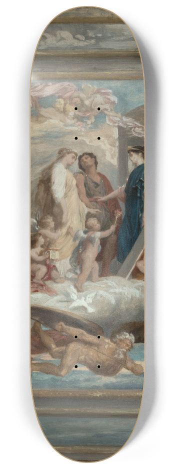 Oscar-Pierre Mathieu - Allgorie du mariage 8.25 inch art skate deck