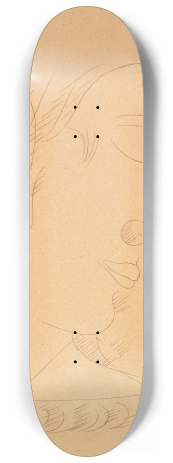 Oskar Schlemmer - Geneigter Kopf nach rechts 8.25 inch art skate deck