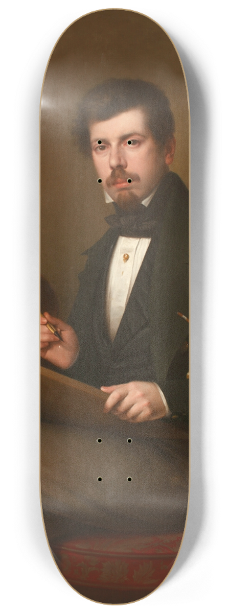 Antonio Mara Esquivel - Self-portrait with his sons Carlos and Vicente 8.25 inch art skate deck