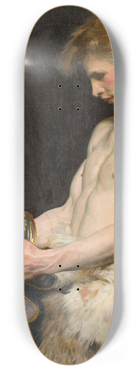 Osmar Schindler - Germanic warrior with helmet 8.25 inch art skate deck