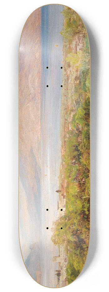 Oswald Achenbach - Osteria near Naples 8.25 inch art skate deck