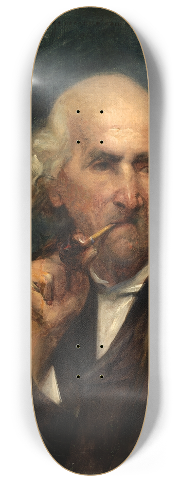Ottilie Wilhelmine Roederstein - Old Man with Pipe 8.25 inch art skate deck