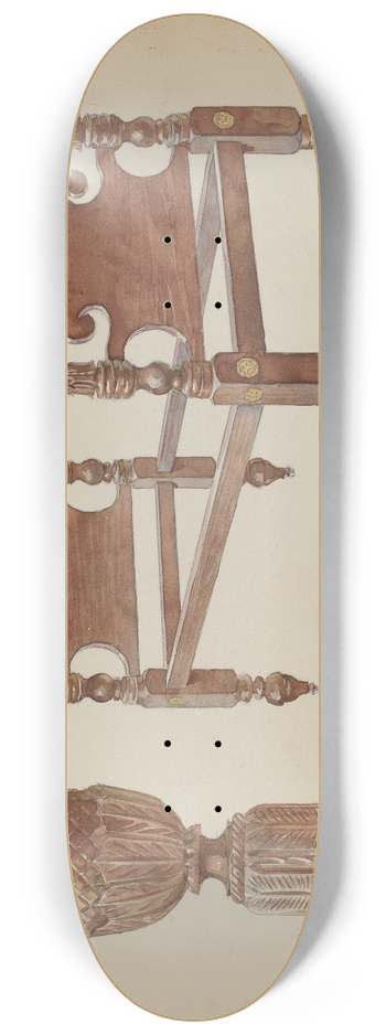 Otto E. Hake - Bed 8.25 inch art skate deck
