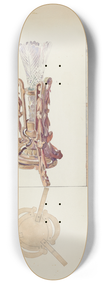 Otto E. Hake - Vase Stand 8.25 inch art skate deck