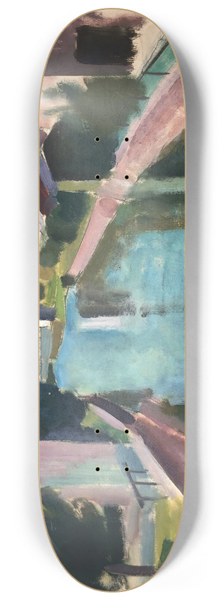 Otto Geigenberger - Huser am Kanal 8.25 inch art skate deck