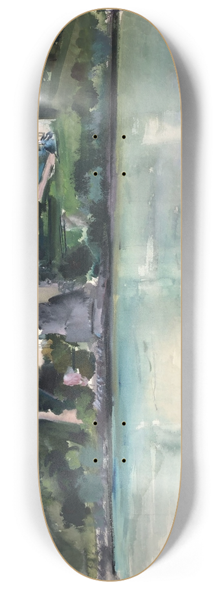 Otto Geigenberger - Kloster Schnbhel an der Donau in der Wachau 8.25 inch art skate deck