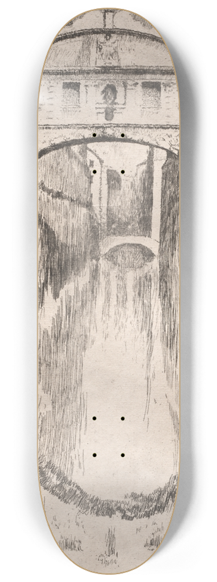 Otto Henry Bacher - Bridge of Sighs 8.25 inch art skate deck
