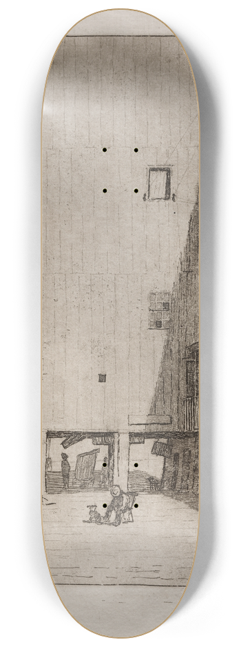 Otto Henry Bacher - Ship and Elevator 8.25 inch art skate deck