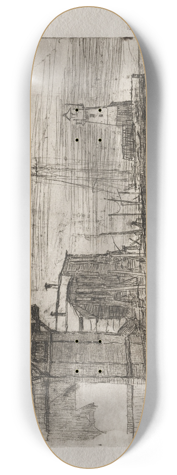 Otto Henry Bacher - West Pier 8.25 inch art skate deck