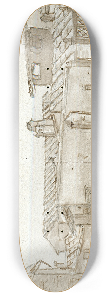 Otto Howen - Gezicht in de omgeving van Gerona 8.25 inch art skate deck