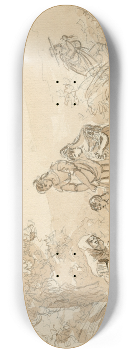 Otto Howen - Vrouwen betreuren een dode na een moordaanslag 8.25 inch art skate deck