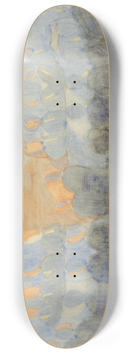 Otto Meyer-Amden - Kompositionsstudie zu Vorbereitung (Andacht im Esssaal) 8.25 inch art skate deck