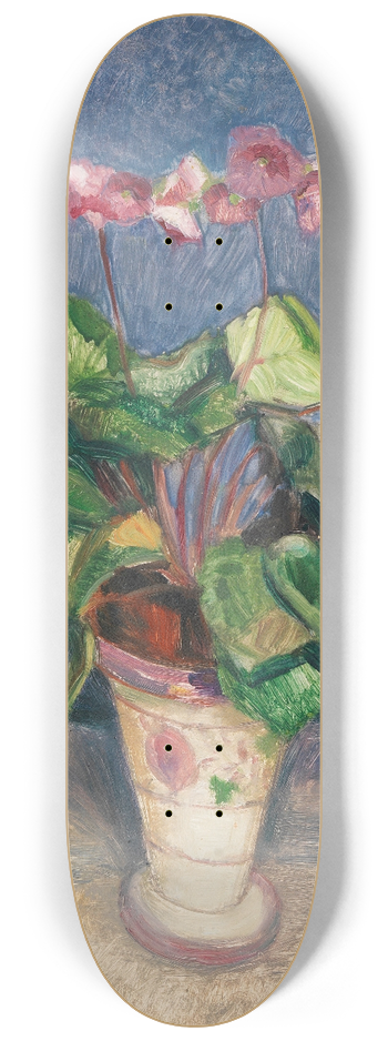 Otto Modersohn - Blhendes Alpenveilchen 8.25 inch art skate deck