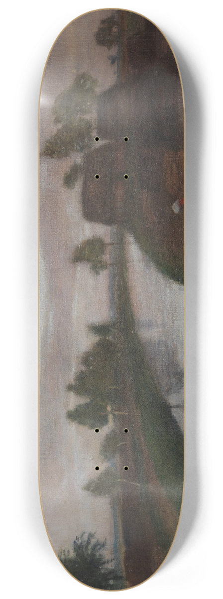 Otto Modersohn - Sommerabend im Moor 8.25 inch art skate deck