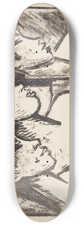 Otto Mueller - Drei Mdchen im Profil 8.25 inch art skate deck