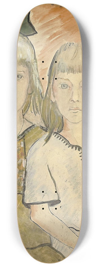 Otto Mueller - Helga und Eva Goerger 8.25 inch art skate deck