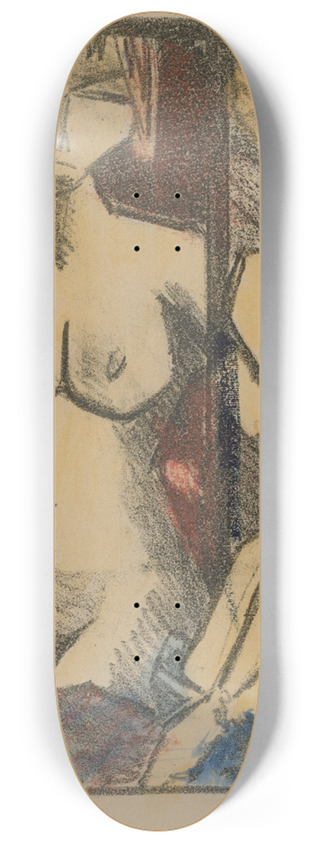 Otto Mueller - Mdchenakt Vor Dem Spiegel 8.25 inch art skate deck