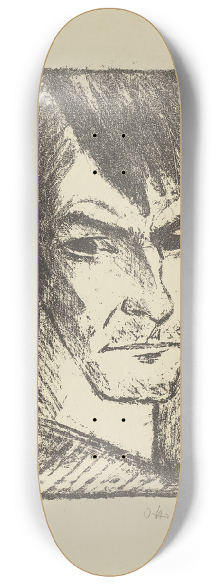 Otto Mueller - Selbstbildnis nach rechts II 8.25 inch art skate deck