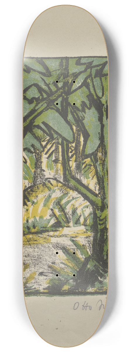 Otto Mueller - Waldlandschaft 8.25 inch art skate deck
