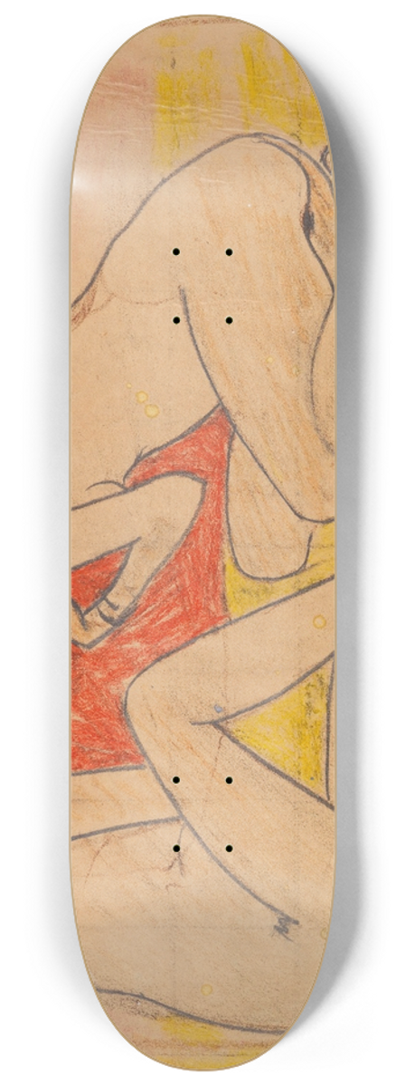 Otto Mueller - Zwei Mdchen 8.25 inch art skate deck