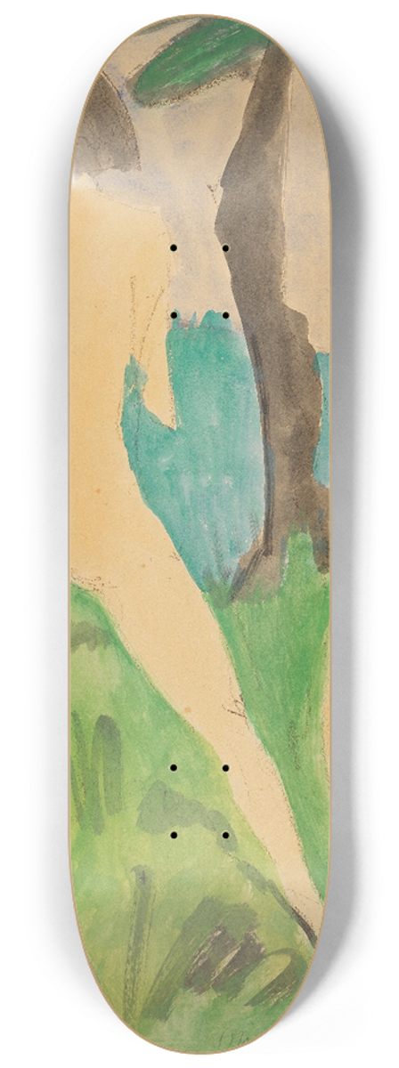 Otto Mueller - Zwei weibliche Akte in Landschaft 8.25 inch art skate deck