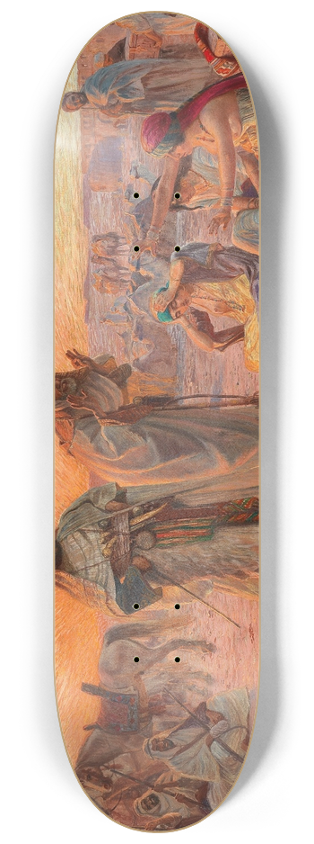 Otto Pilny - The Caravan Resting 8.25 inch art skate deck