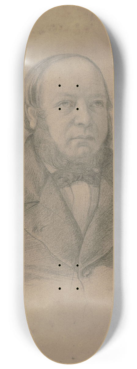 Otto Scholderer - Bildnis Johann Christof Scholderer, der Vater des Knstlers 8.25 inch art skate deck