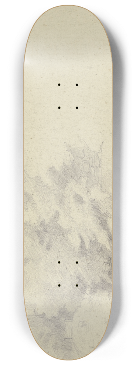 Otto Scholderer - View of Heidelberg 8.25 inch art skate deck