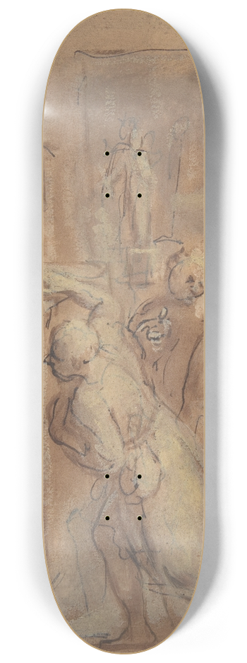 Otto van Veen - Emblematic Scene 8.25 inch art skate deck